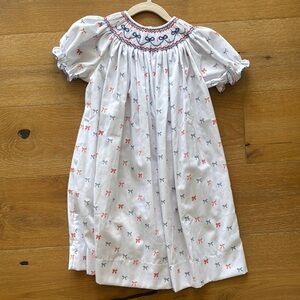 Ruth & Ralph Red White & Blue Bow Dress Size 6